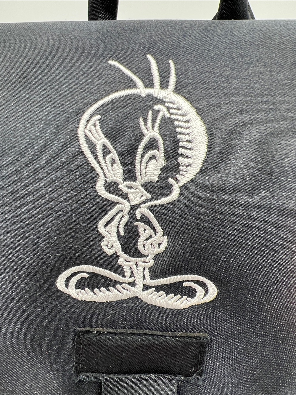 Vintage Warner Bros. Studio Store Black Tweety Bird Embroidered Mini Backpack - Picture 2 of 13